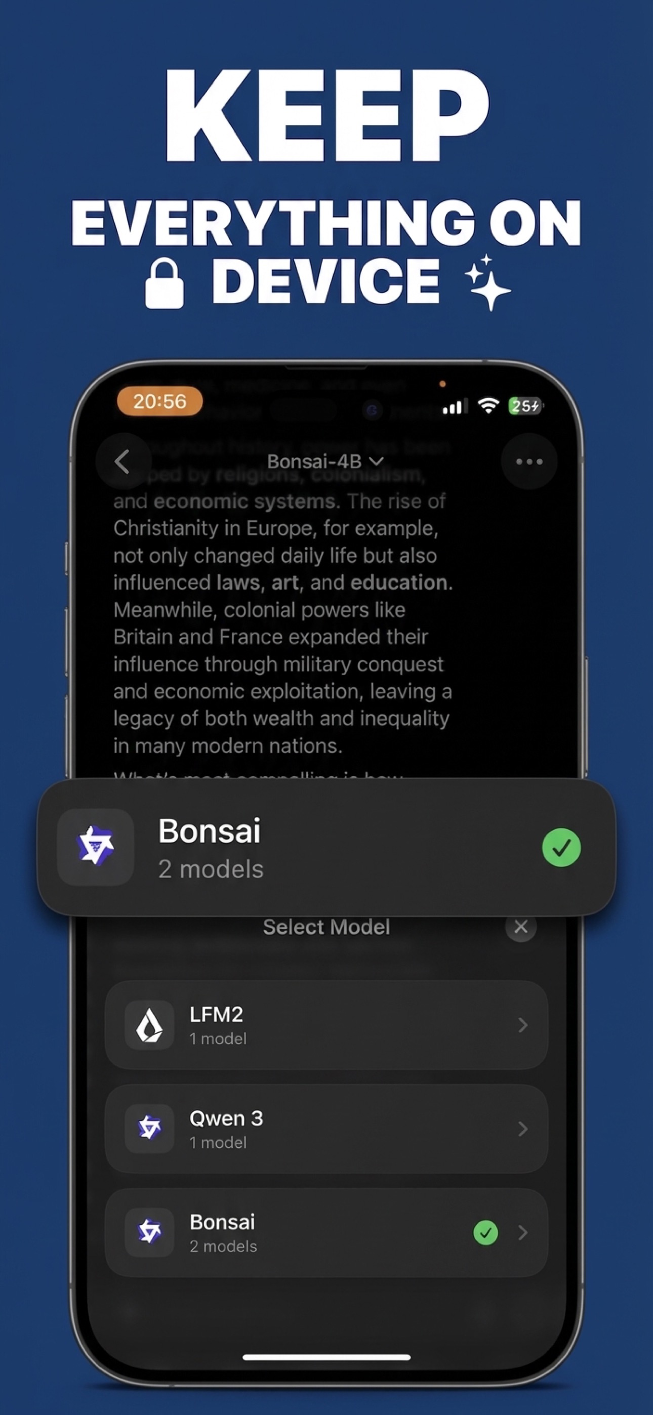 Keep Everything On Device